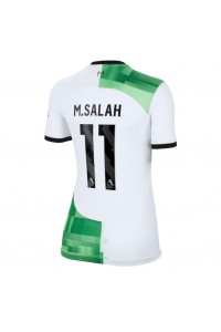 Liverpool Mohamed Salah #11 Voetbaltruitje Uit tenue Dames 2023-24 Korte Mouw